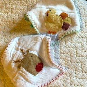 Two cute Christmas mud pie bibs